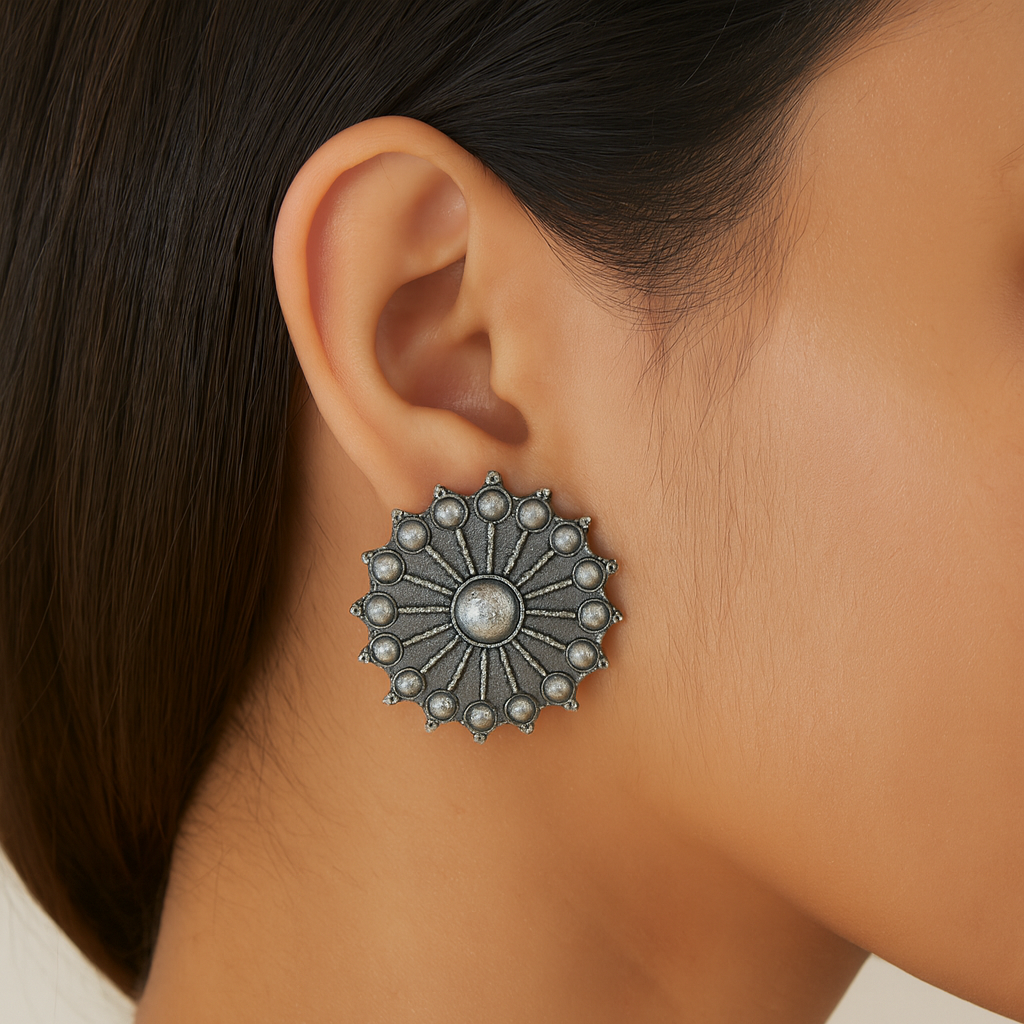 Traditional stud earring