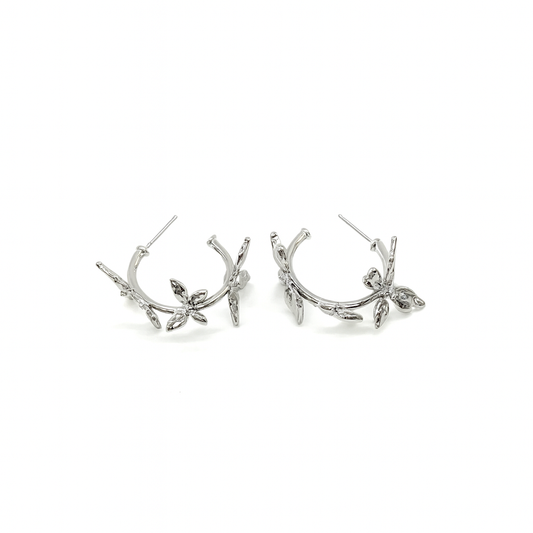 Silver Spike Earrings For Daily Wear