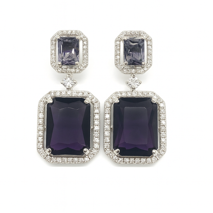 Violet Frost Diamond Earrings