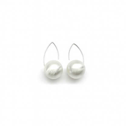 Silver Plated Ball Drop Ear Spike Earring