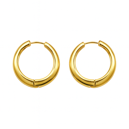 Round hoop earring