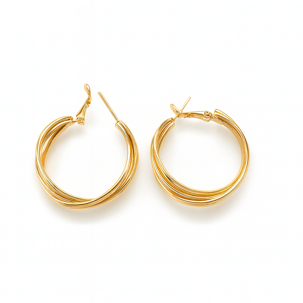 Shinny hoops with matt finish