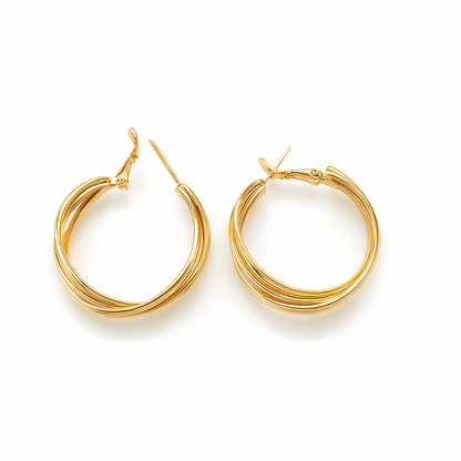 Shinny hoops with matt finish