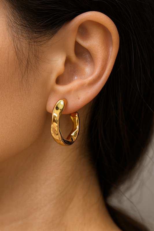 Special shape gold dangles