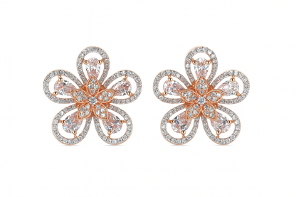 shinny flower black rhodium finish