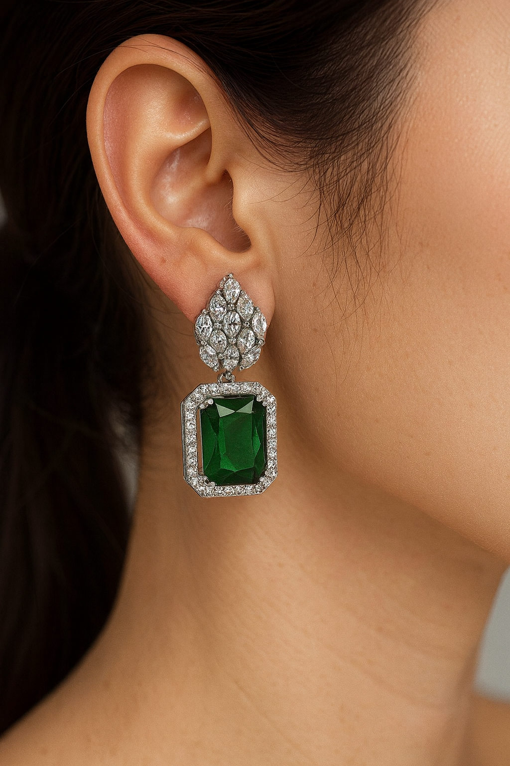 Fancy Green Diamond Drops