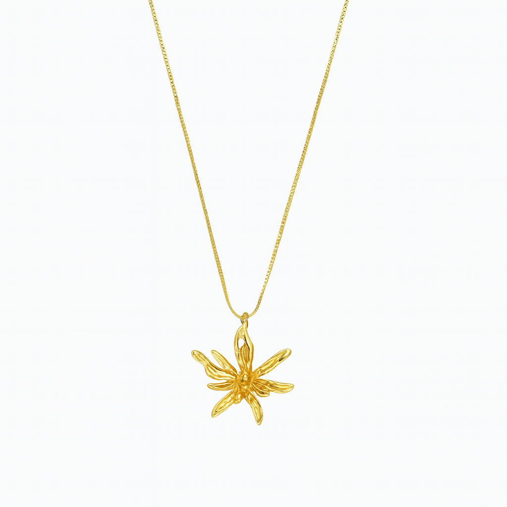 Gold Plated Star Fish Pedant Necklace Party Wear For Women