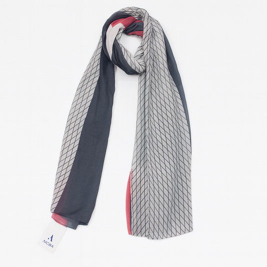 red and black unique scarf