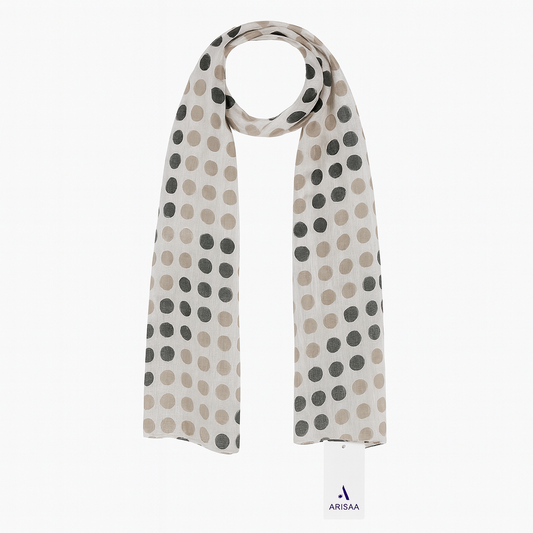 scream black colour small dote scarf