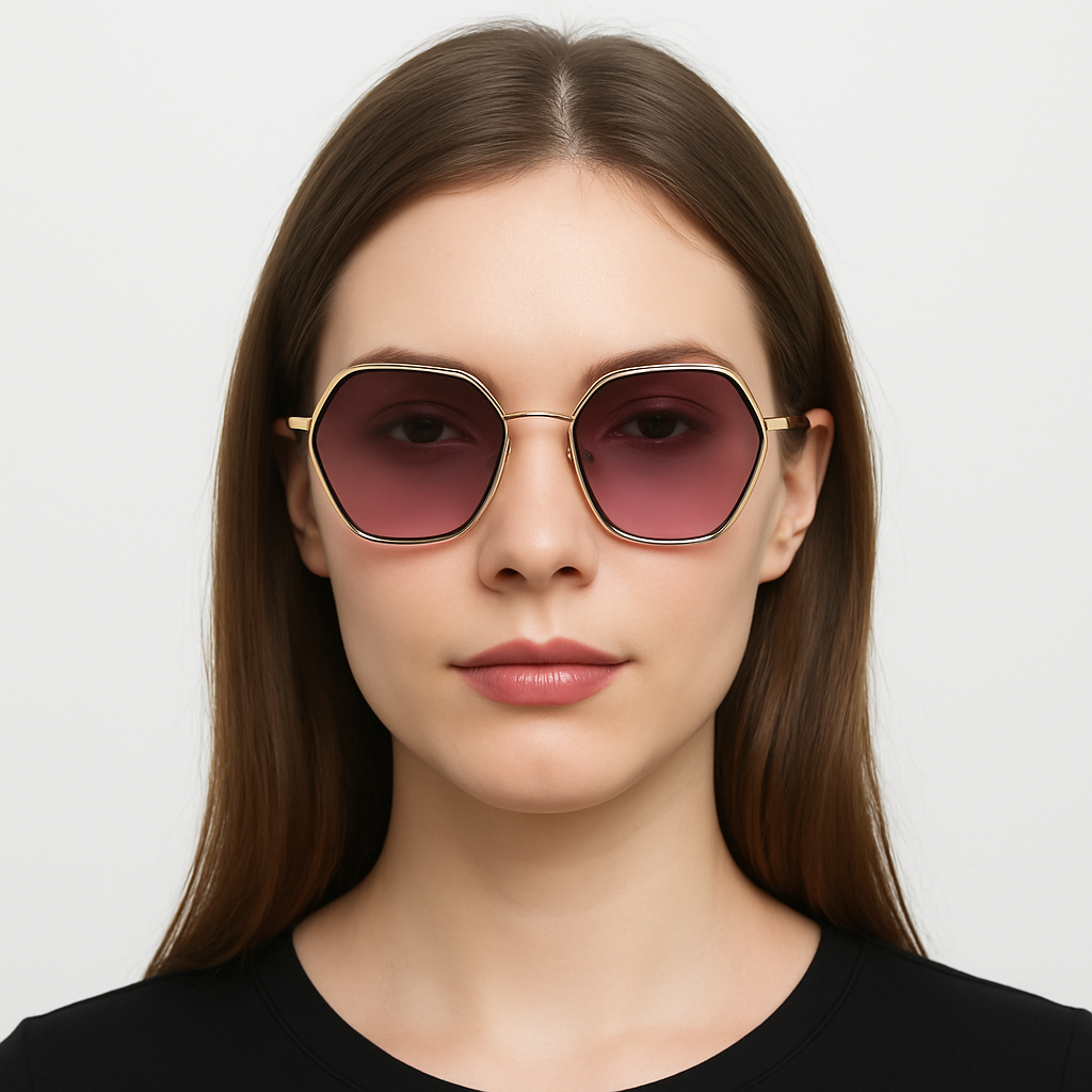 Oval Wayfarer Pink Sunglasses