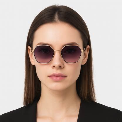 Oval Wayfarer Blue Sunglasses