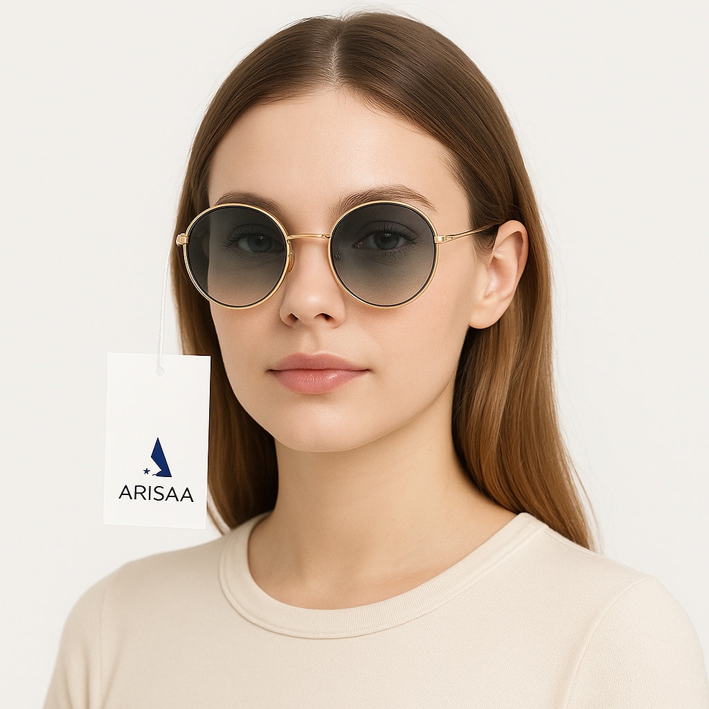 Round Green Sunglasses