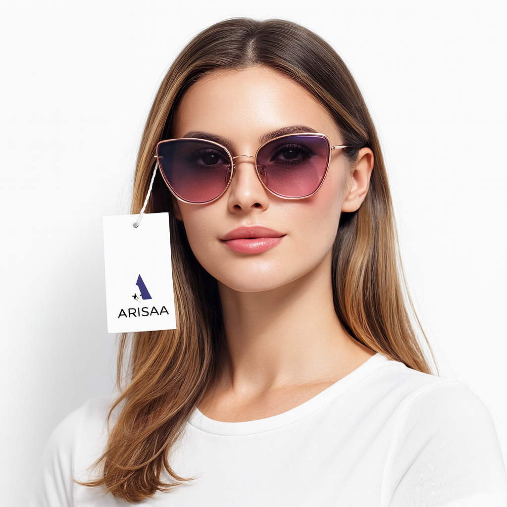 Pink Oval Sunglasses