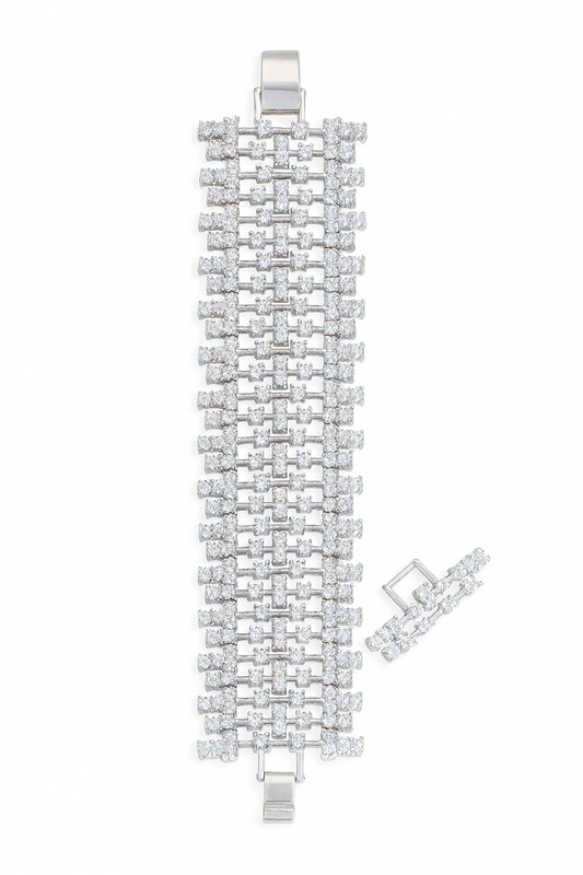 Luxury multirow micro crystal rhinestone bracelets for girls