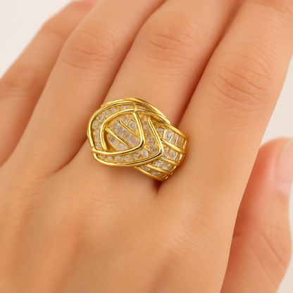Smart look gold ring