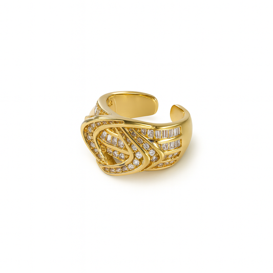 Smart look gold ring