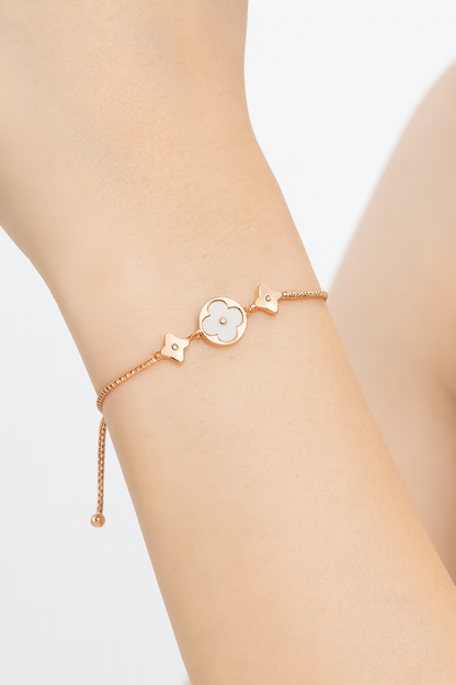 Unique design rose gold bracelet