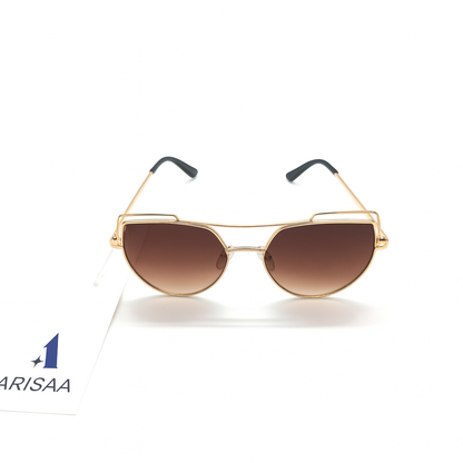 Brown Aviator Sunglasses