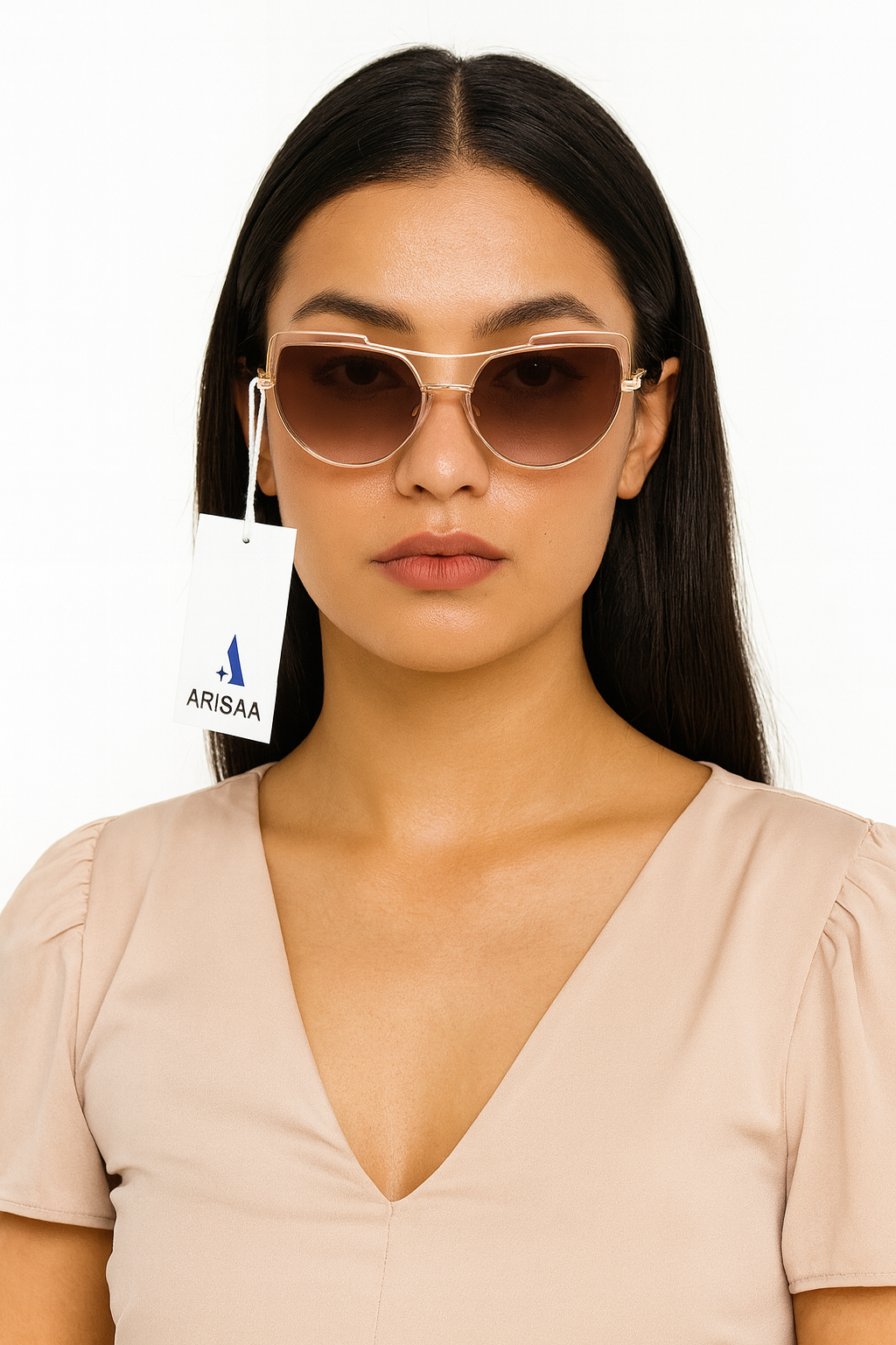 Brown Aviator Sunglasses