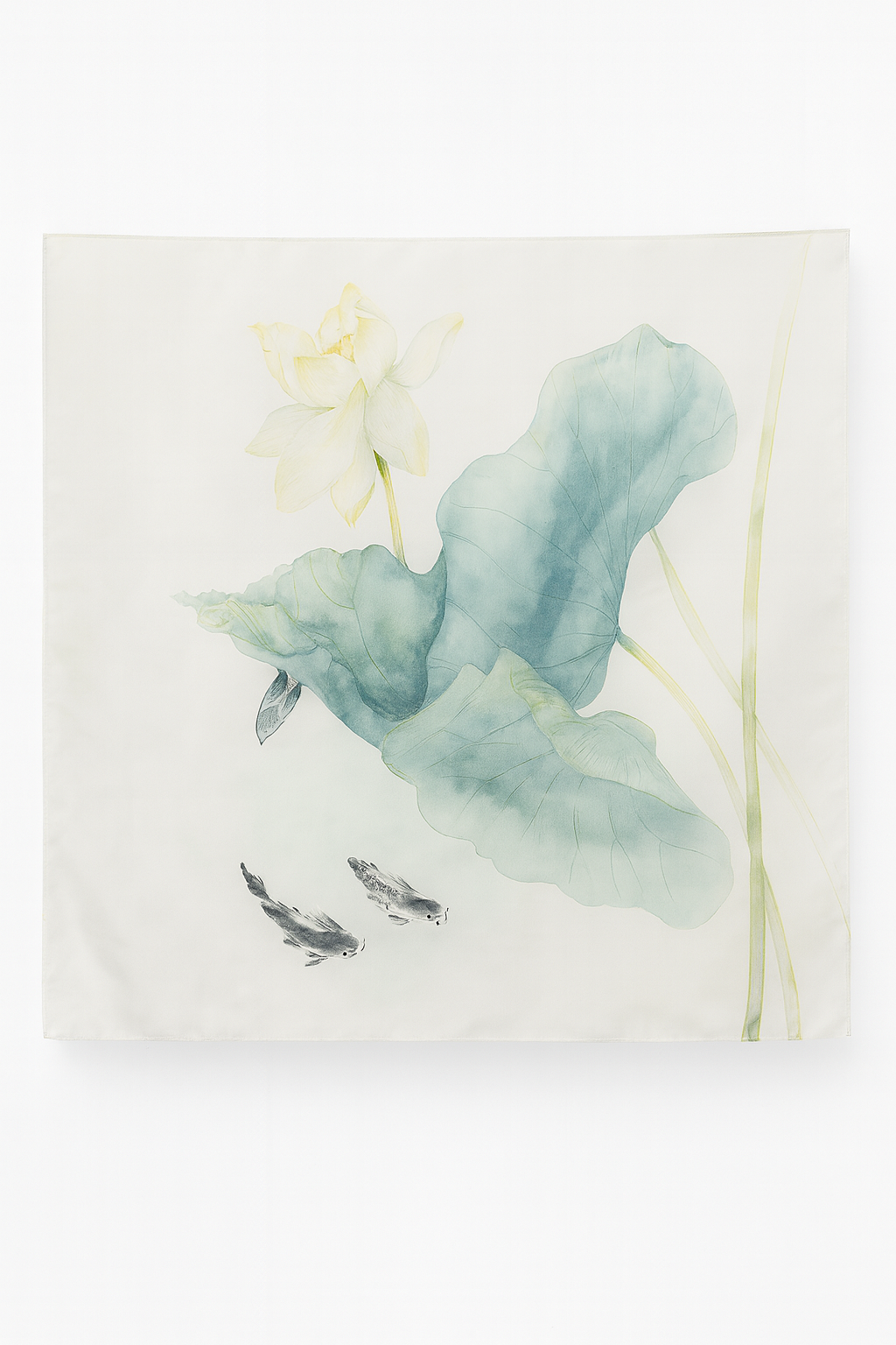 Woman Custom Design Printed Headscarf Silk Scarf