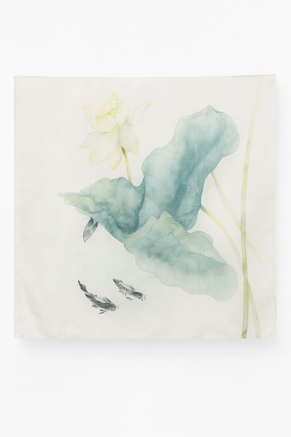 Woman Custom Design Printed Headscarf Silk Scarf