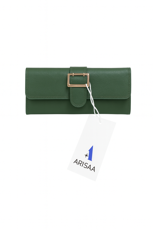 Green shade  smart folding wallet