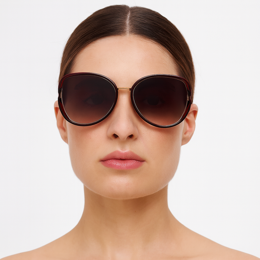 Brown Oversized Sunglasses