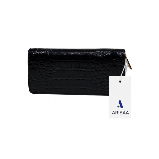 Alligator skin black colour wallet