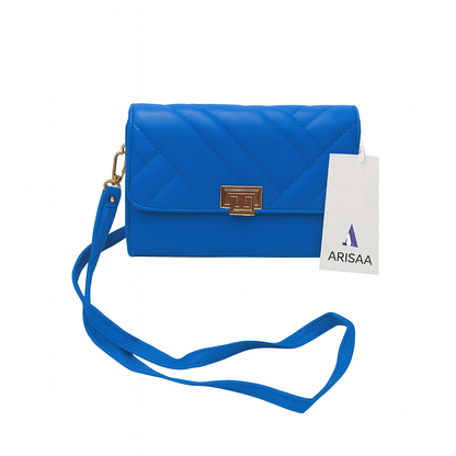 Sky blue smart look hand bag