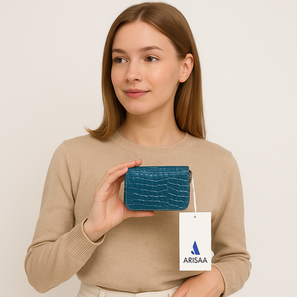 Small blue shade wallet