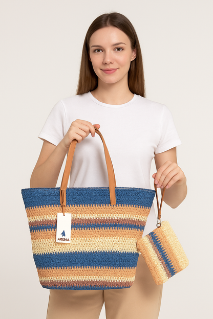 Multi colour big hand bag for regular use