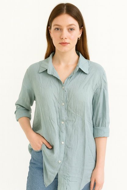 Navy blue Full sleeve shirt for women's