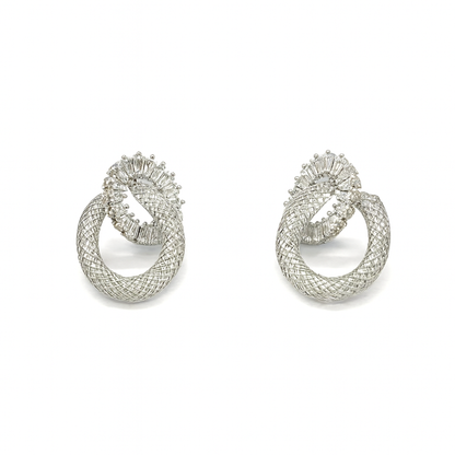 Cubic Diamonds With Round Shape Earring