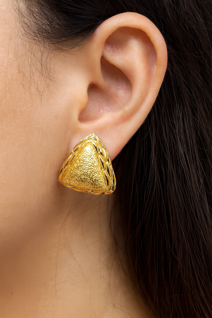 Simple Triangle Shape Stud Earring For Casual Wear