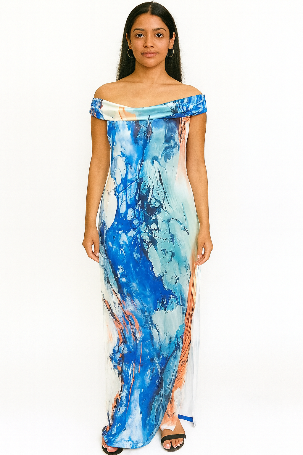 Orange blue one piece