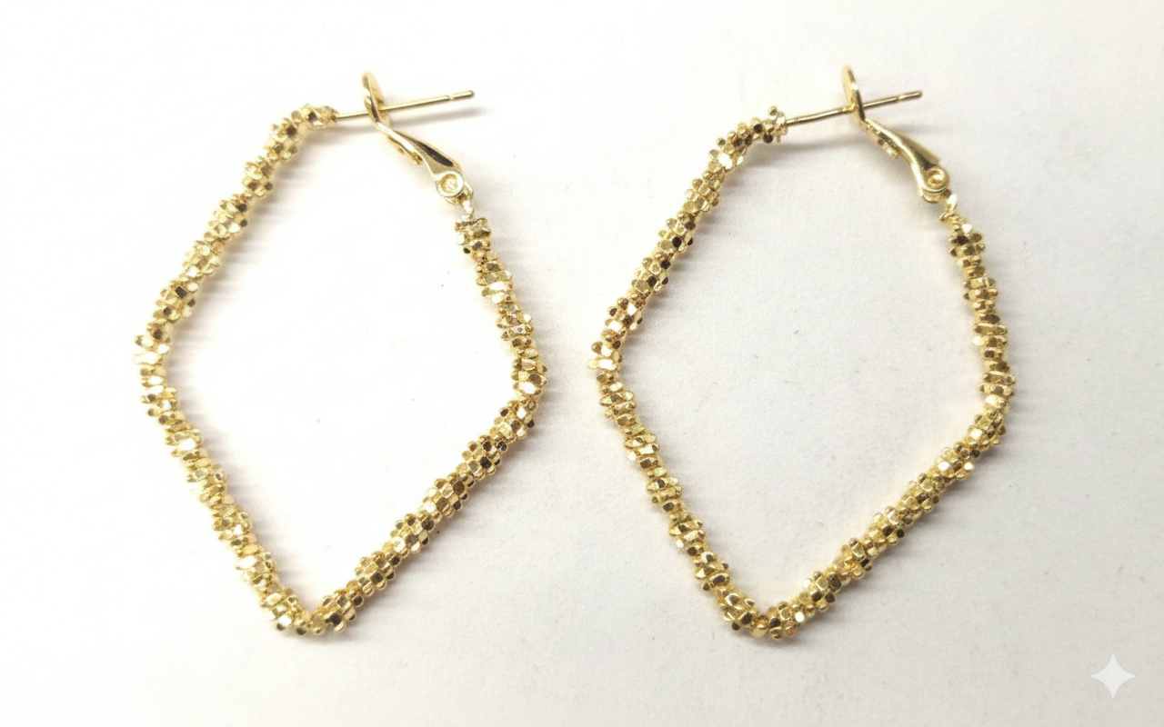 Unique Geometric Style Hoop Earring For Girls