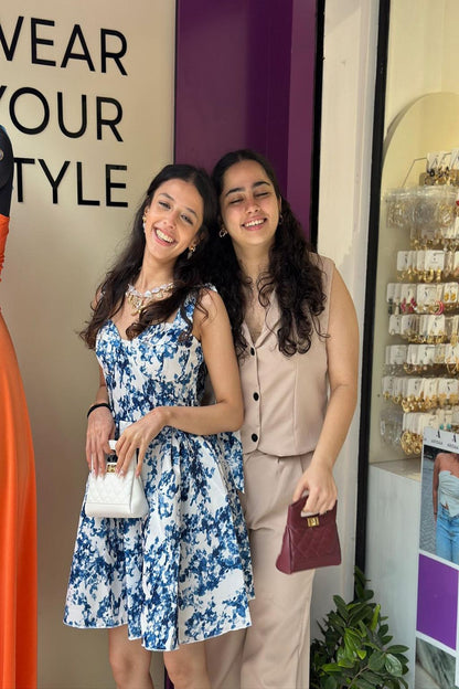 Fashionable 2 Piece Beige Top With Pant For Office Wear For Women's