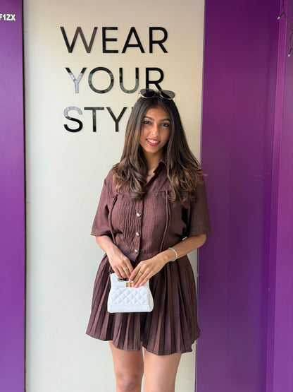 Shirt With Short Skirt For Women