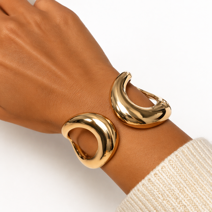 Irregular shape golden kada for girls