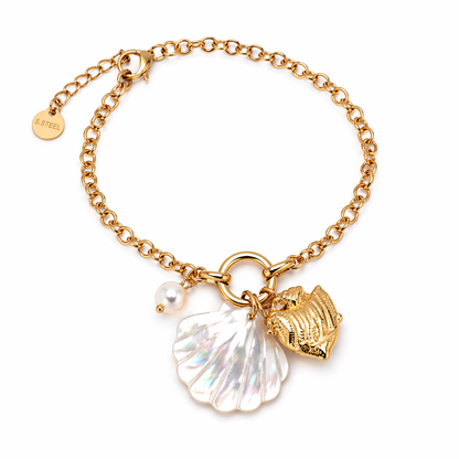 Beautiful gold fish charm bracelets