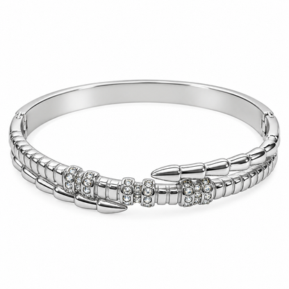 Silver Crystal Nail Bracelet