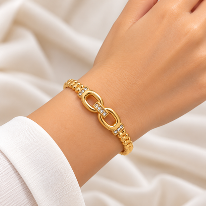 Golden Infinity Spark Bracelet