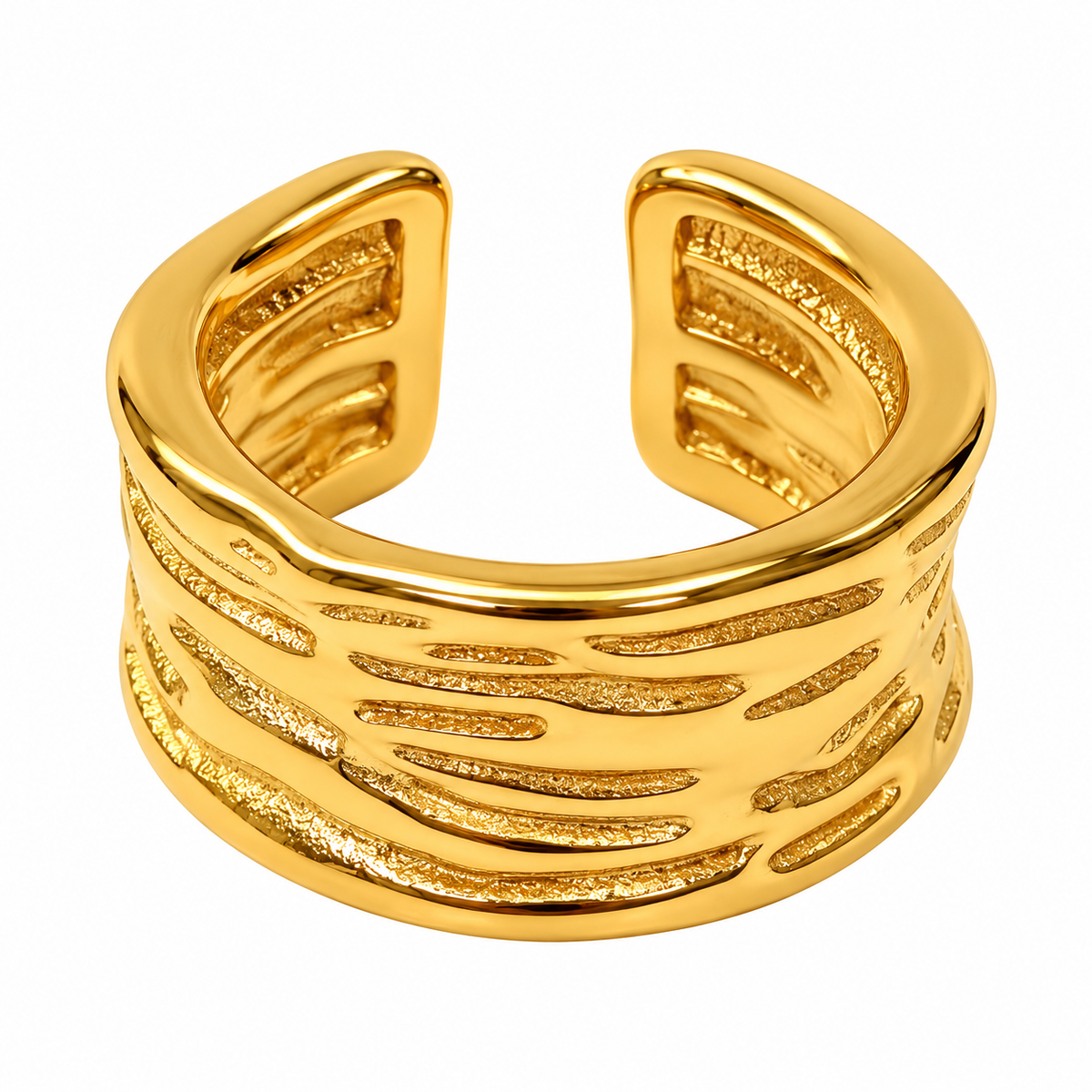 Lava Style Gold Ring