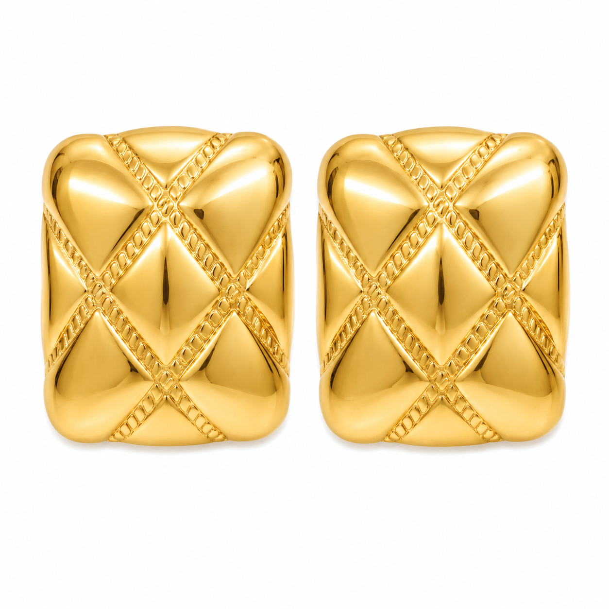 Gold Classic Stud Earrings