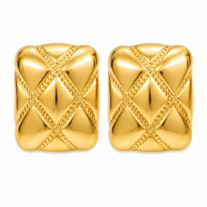 Gold Classic Stud Earrings