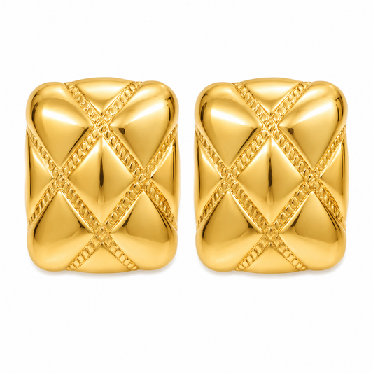 Gold Classic Stud Earrings