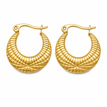 Gold Chunky Hoop Earrings