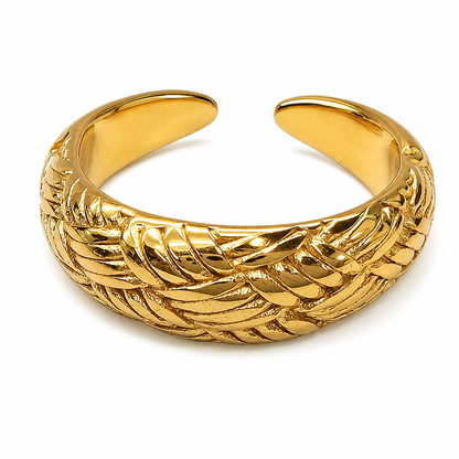 Gold Textured Ring