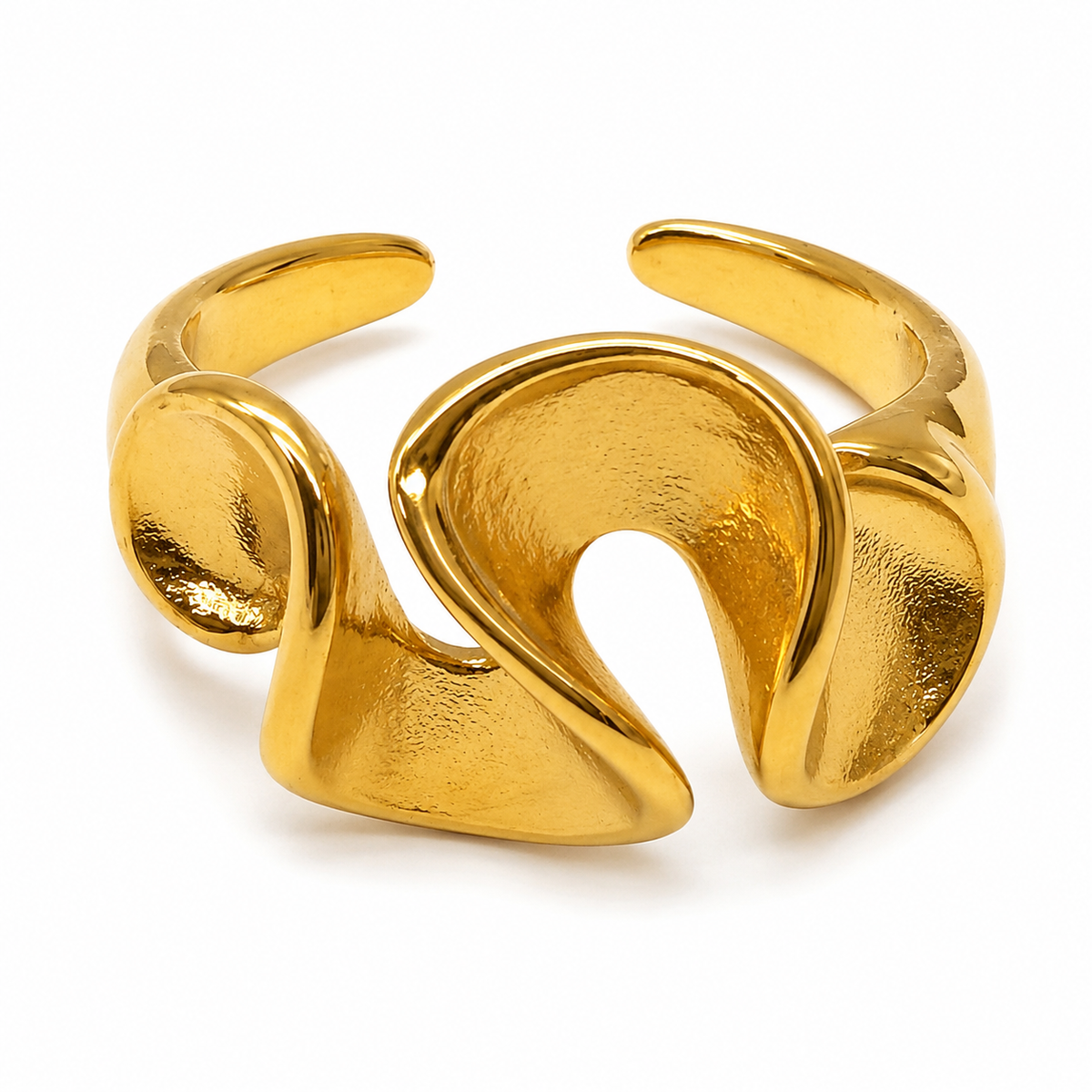 Gold Wave Ring