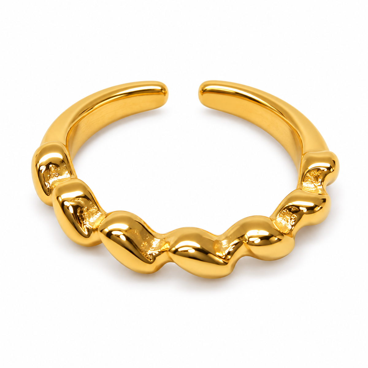 Gold Twisted Band Ring